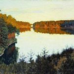 левитан лесное озеро описание картины
